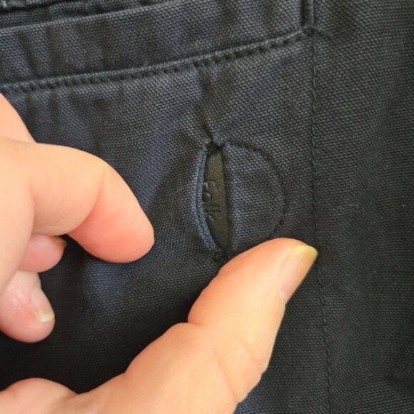 Folk Men's Navy Blue Brushed Assembly Suit Trouser - Picture 7 of 11